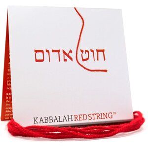 60in Red Wool String Kabbalah Bracelet Kit for Spiritual Protection with Blessin
